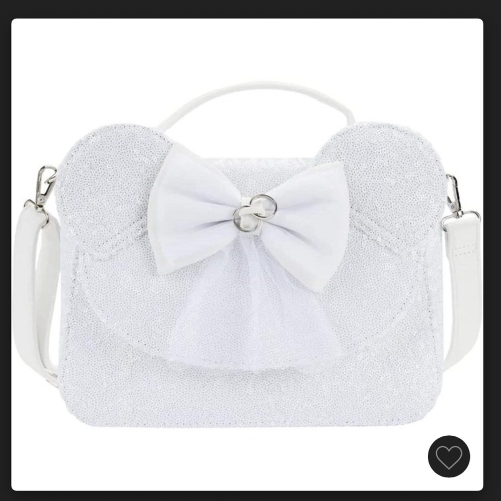 Loungefly Disney Minnie Mouse Sequin
Wedding Crossbody Bag , New With Tags
